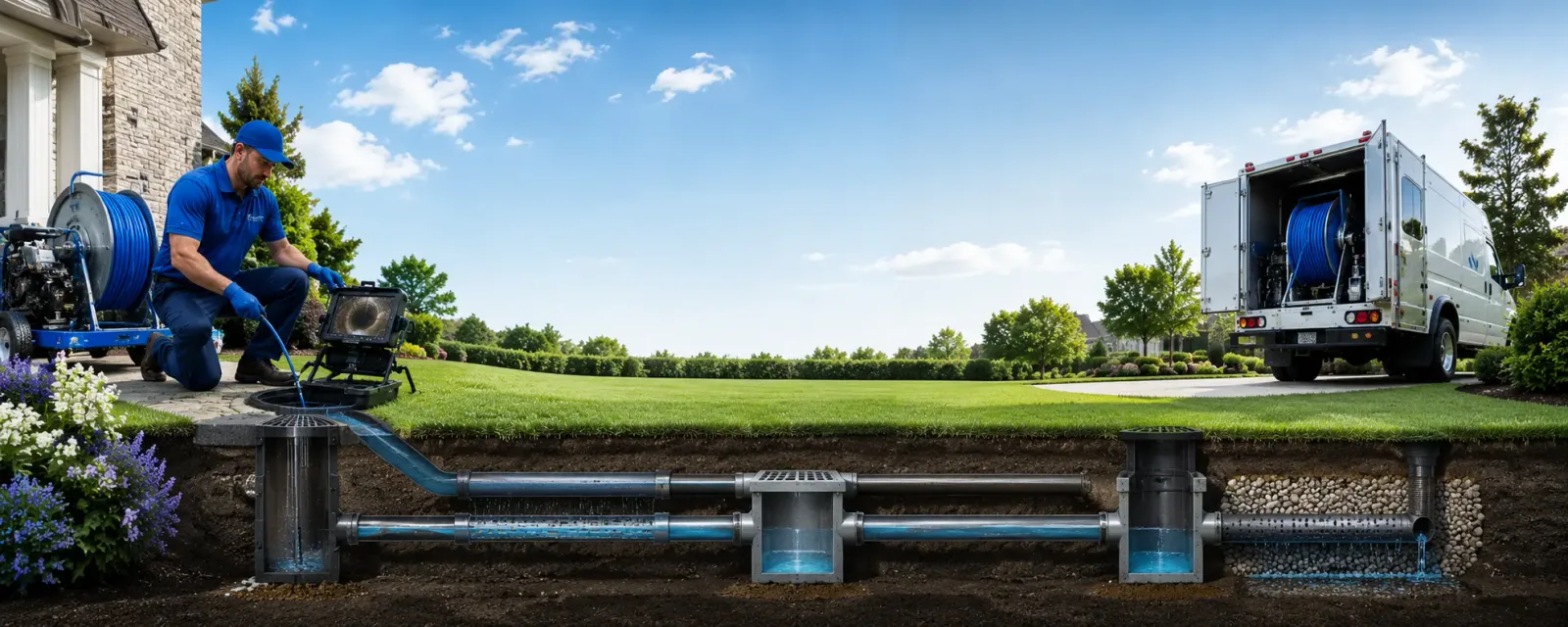 Outdoor drain cleaning information for Steinauer, NE